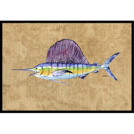 Carolines Treasures 18 x 27 In. Swordfish Indoor or Outdoor Mat 8813MAT